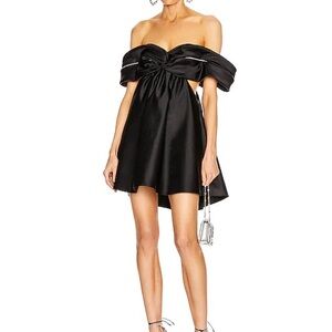 Area Elegant Black Off-Shoulder Dress